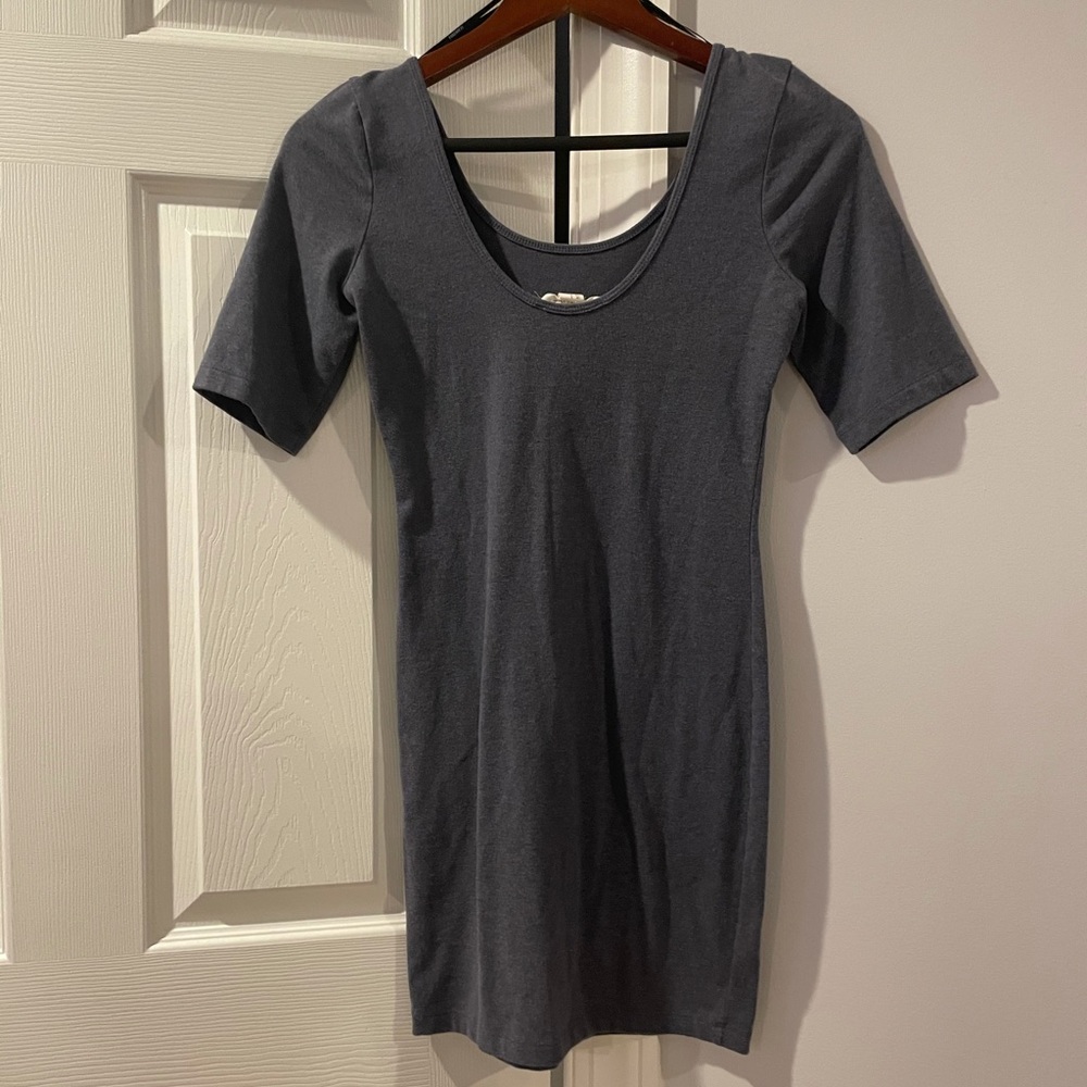 Vintage Scoop Neck Mini Dress